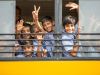 Kinder im Schulbus