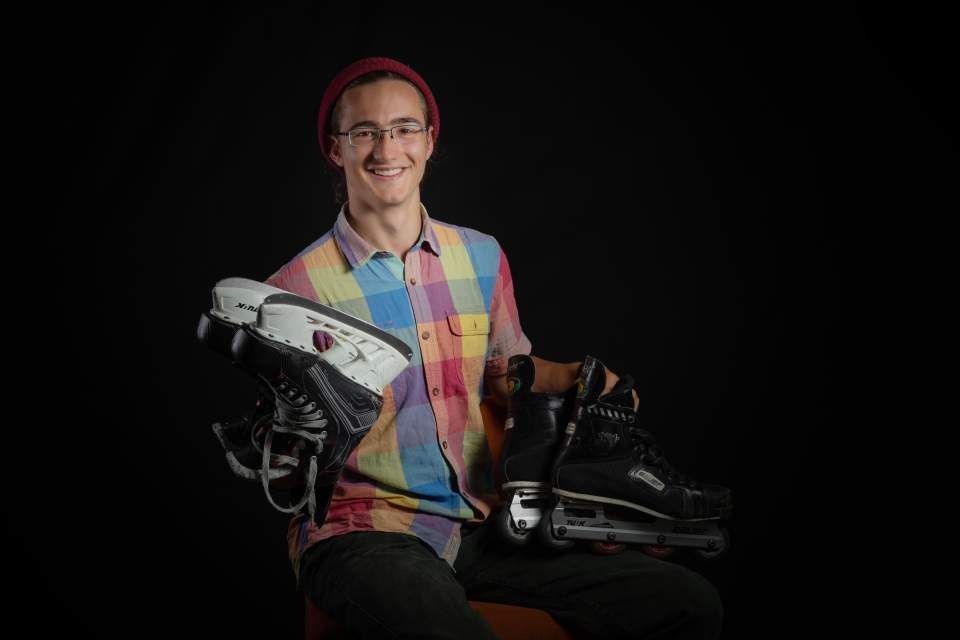 Männerprojekt Schlittschuhe und Rollerskates