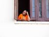 Frau am Fenster