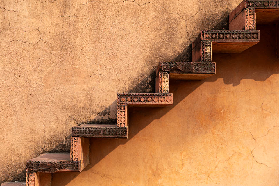 Treppe in Fatehpur Sikri