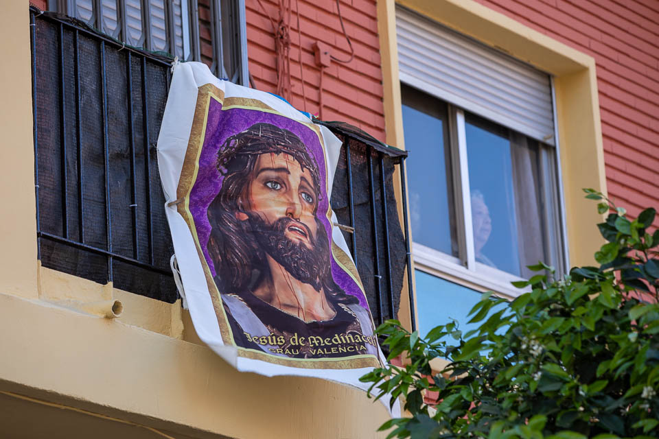 Fenster, Valencia Palmprozession